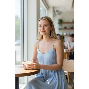 Silver & Gray Hoop Earrings NWOT